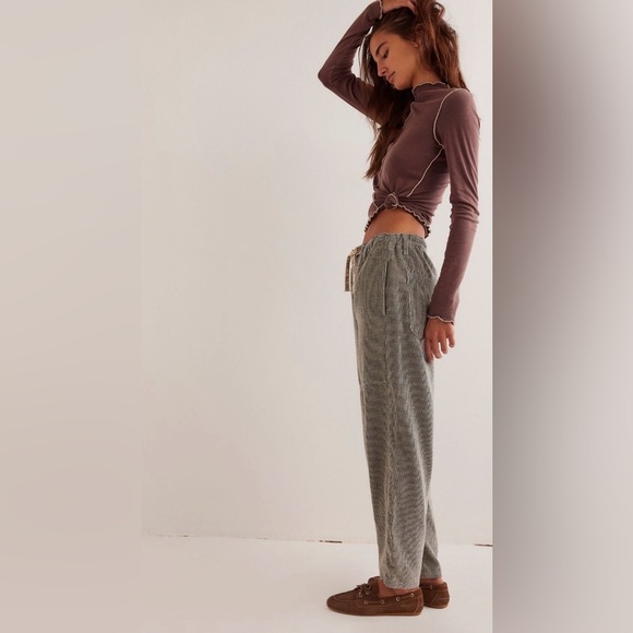 NWT We The Free Roscoe Cord Pull-On Jeans XS Gray Green Tint Thyme - Picture 3 of 10